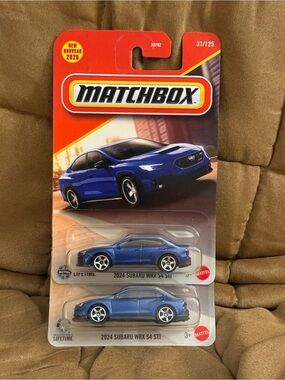 Matchbox 2024 Subaru WRX S4 STI Toy Car - Metallic Blue